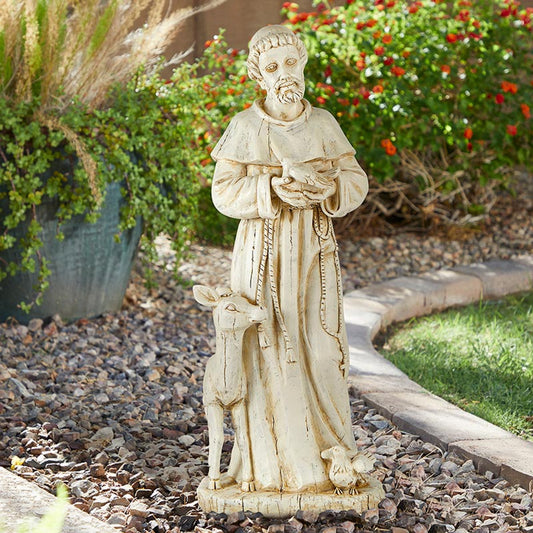 St. Francis Resin garden statue