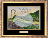 The Lord is my Shepherd framed calligraphy and art print