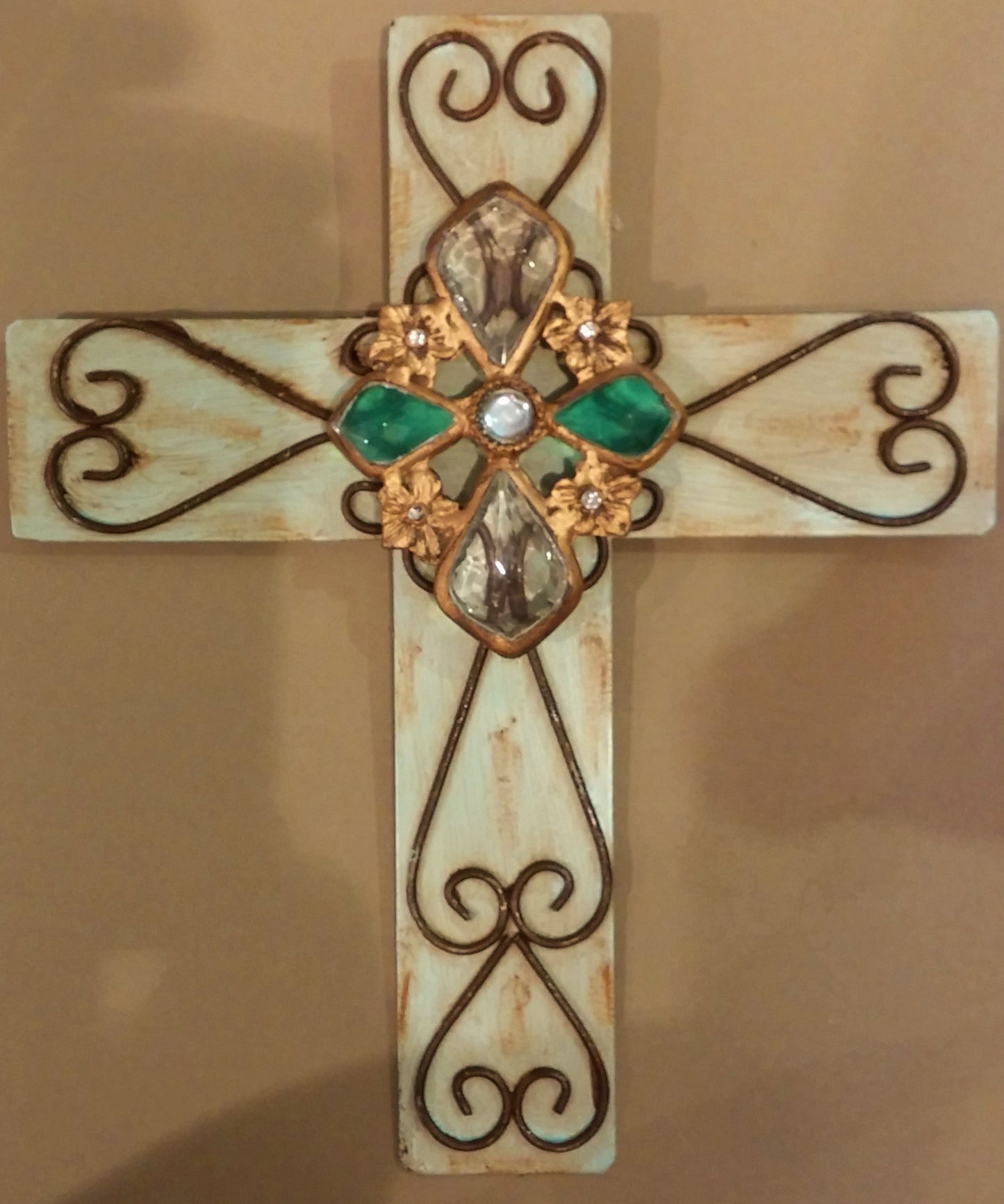 Green Metal Cross