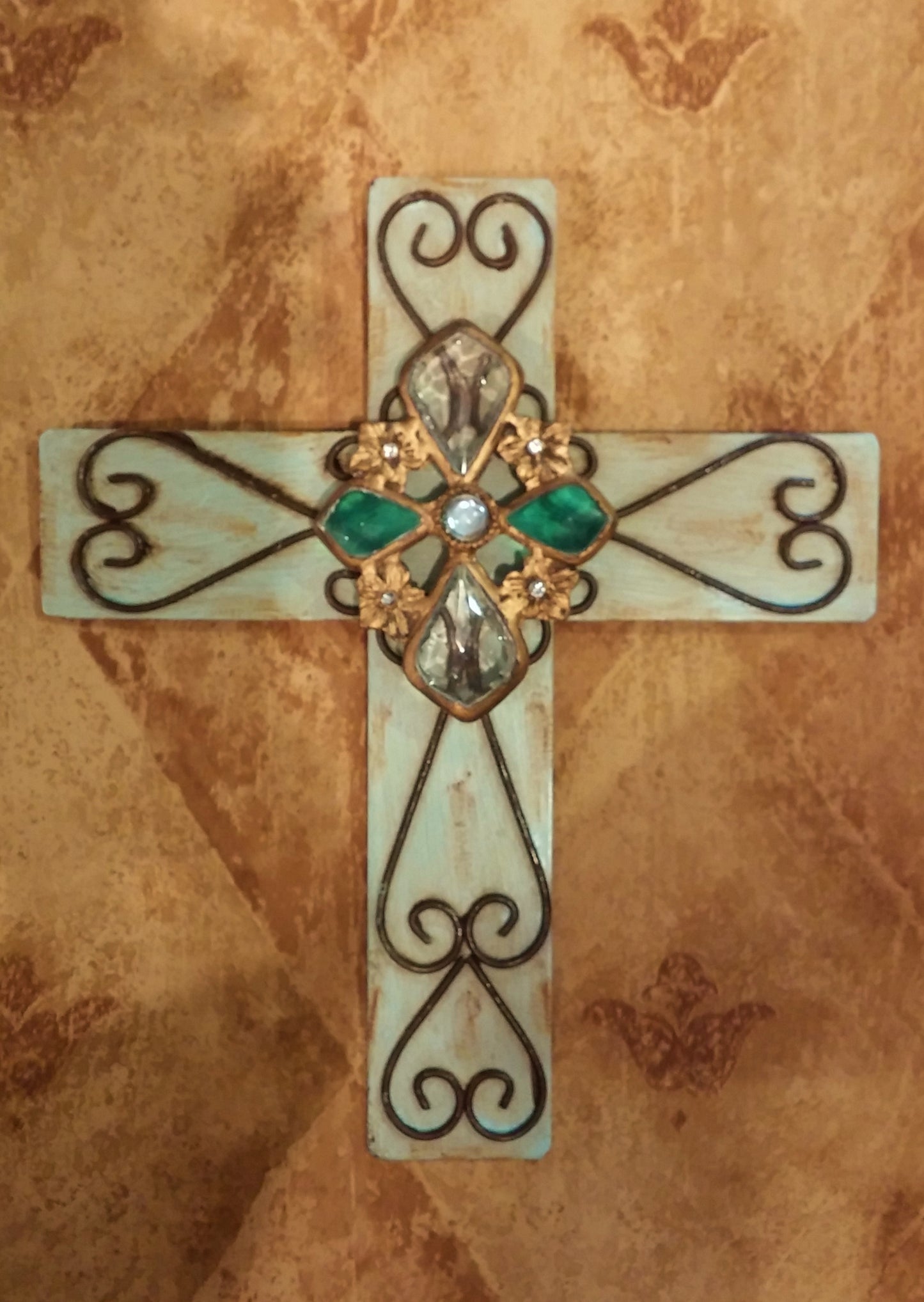 Green Metal Cross