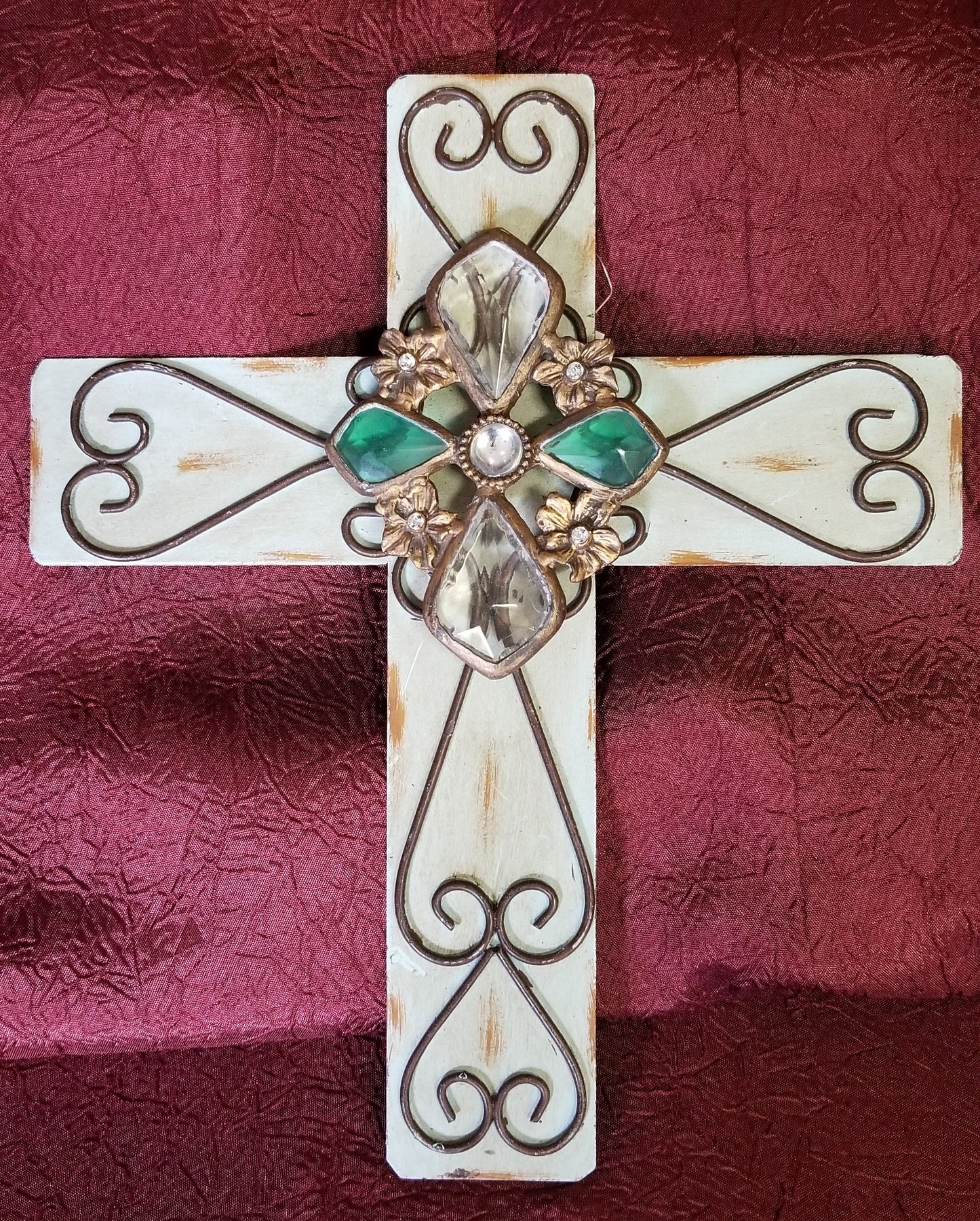 Green Metal Cross